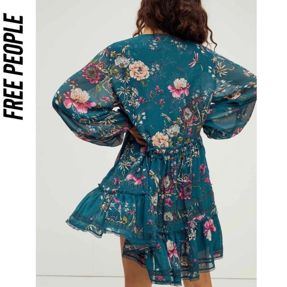 FREE PEOPLE CHERRY BLOSSOM MINI DRESS XS - Picture 4 of 14